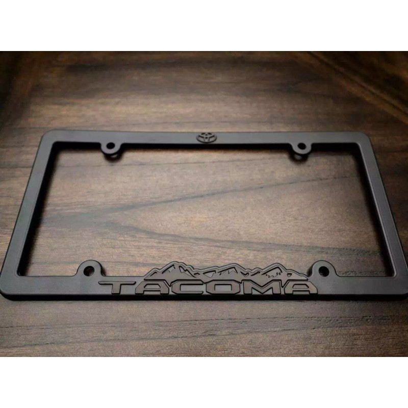 CCG 2 Tacoma Blackout license plate frame Fits Toyota Taco