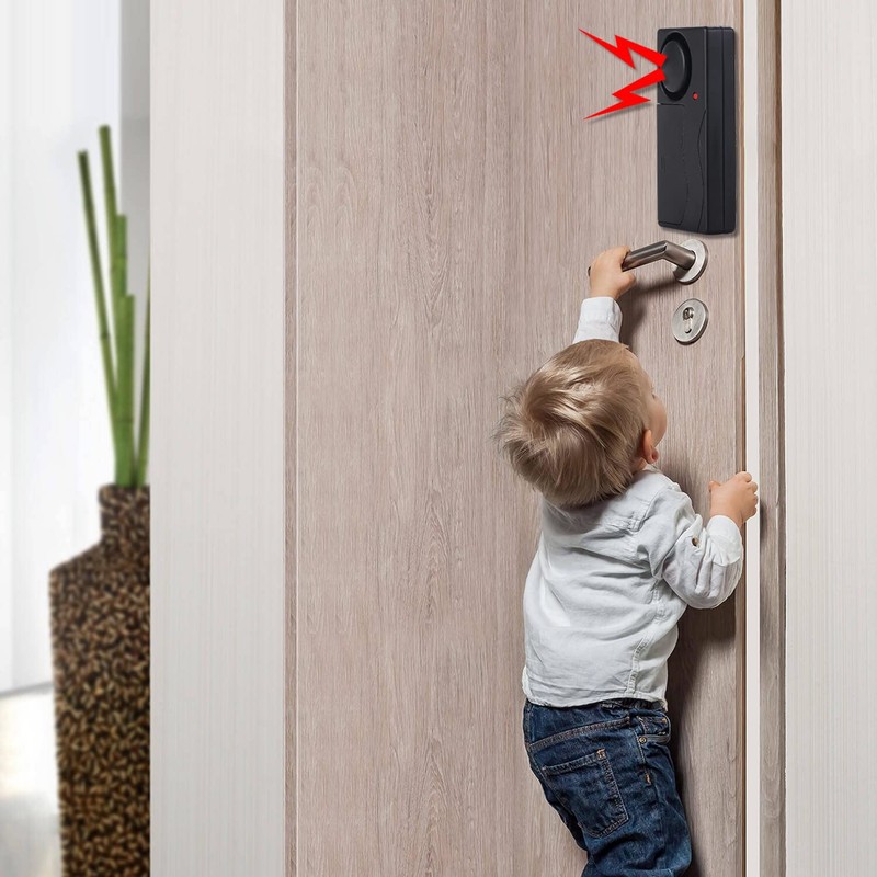 Lancoon Wireless Anti-Theft Vibration Alarm, 110dB Loud Sensitivity Adjustable Motion