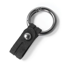 BETTERHUMZ Kurzer Leder-Schlüsselanhänger für Alcantara-Wildleder, stilvoller Schlüsselanhänger-Halter mit Schnalle aus Zinklegierung für Autoschlüssel Zubehör, Schwarz , S