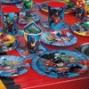 Unique Round Dessert Paper Plates - 7", Justice League, 8