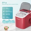 EUHOMY Countertop Ice Maker Machine with Handle, 26lbs Per Day,
