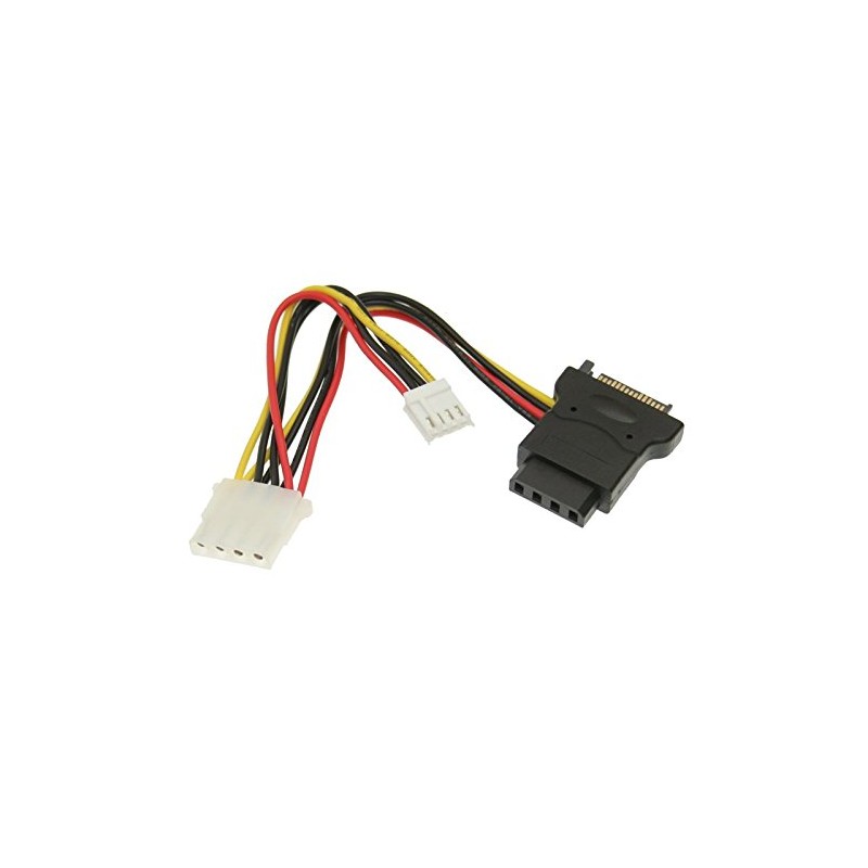 SataGear 5in. SATA Power to 4 Pin Molex & 4