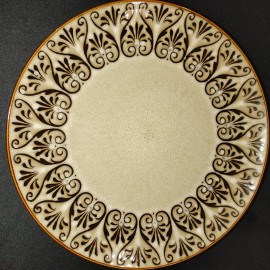 222 Fifth Sentosa 10.5” Plate. Beautiful Stoneware