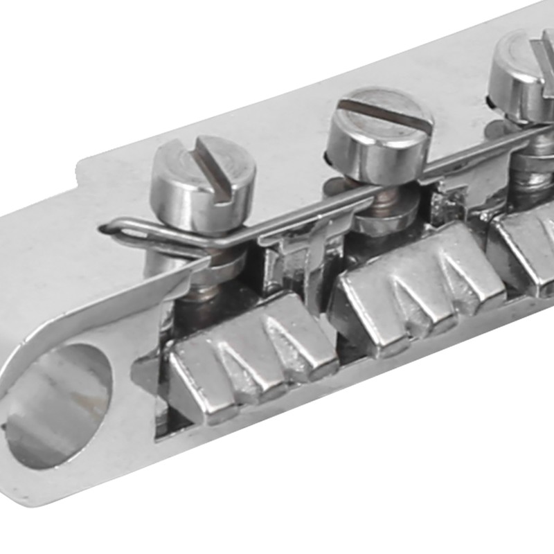 Electric Guitar Bridge Full Set 12 String Zinc Alloy Silver