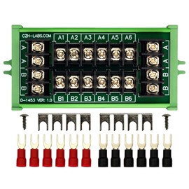 Barrier Terminal Block Power Distribution Module (2x6 Position, Screw Mount)