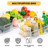 CiWiVOKi Clear Plastic Storage Bins, Set of 12, Multi-Use Organization