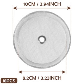 18PCS 8Cup French Press Replacement Filters Mesh Filters，aeropress filters