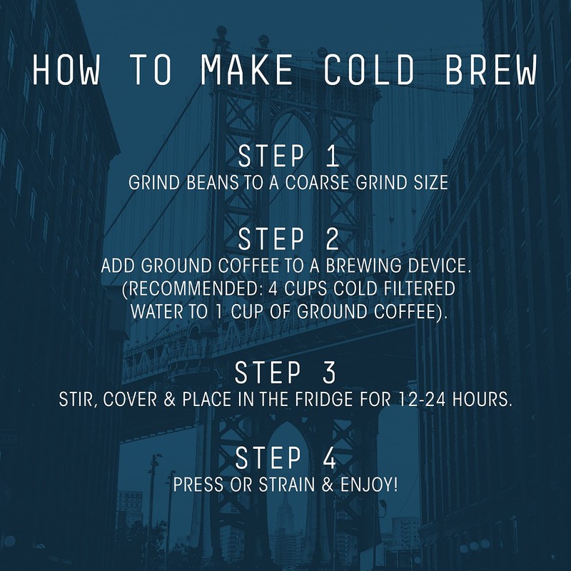 Stone Street Cold Brew Coffee, Strong & Smooth Blend, Low