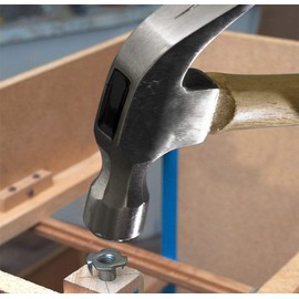 Wolfride 100 Pcs Jaw Nuts, T Nuts, Zinc Plated, M6x5mm, 4-Prong Nuts, Blind Inserts for Wood Furniture