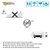 Puermto 94155Y Chrome Side Window Visor Wind Vent Deflector fit