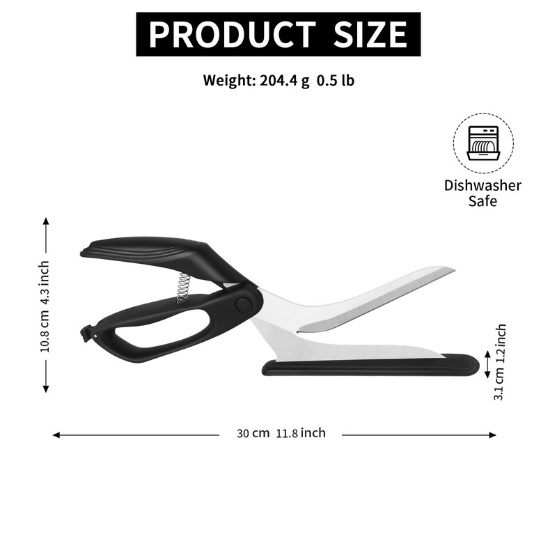 Frepxzlk Pizza Scissors, Pizza Cutter Scissors with Sharp Food-Grade Stainless