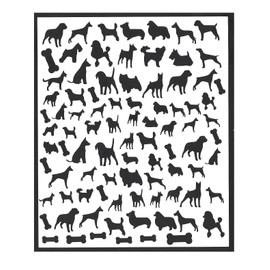 Bulldog dOG Collections french British (Bulldog Nail art stickers peel and stick Dog)