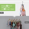 Metal Carrier Top Hanger Bra Organiser, Rotating Space Saving Hanger,