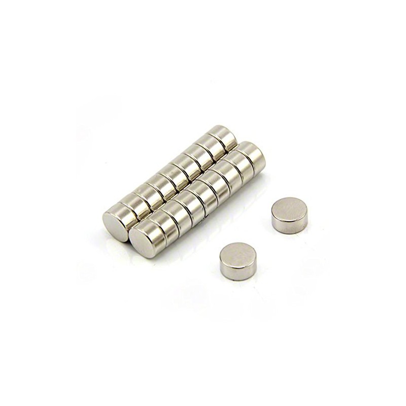 10mm dia x 5mm thick Ultra High Performance N52 Neodymium