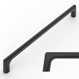 Amerdeco 10 Pack Matte Black Cabinet Pulls 7.5 Inch(192MM) Hole Centers Kitchen Cabinet Handles Hardware Kitchen Handles for Cabinets Cupboard Handles Drawer Pulls ZH0041