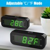 KWANWA 2 in 1 Alarm Clock Indoor Thermometer, Digital Clock