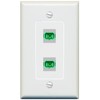 RiteAV 2 Port SC-APC-SX Jack Coupler Female-Female Decorative Wall Plate [Gray]