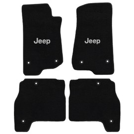 Lloyd Mats All Weather Carpet Floor Mats for Jeep Gladiator JT 2019-ON 4 Door 4PC Mats Black with Jeep Logo