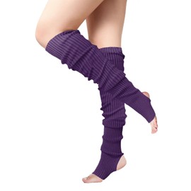 Buauty Leg Warmers 80s Party Ribbed Knit Outfits for Women Girls Fashion Y2k Winter Sports Neon Party Yoga Socks Accessories