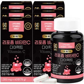 I'm Nutri Liposomal Vitamin C Direct 1300mg x 60 tablets, 6 boxes / 아임뉴트리 리포좀 비타민C 다이렉트 1300mg x 60정 6박스