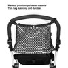 Stroller Mesh Bag Top Button Large Capacity Strap Adjustable Strong