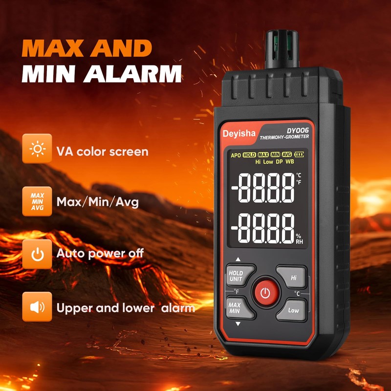 Deyisha Industry Temperature Humidity Meter High Precision and High Rate