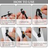 Alluring 9PCS Zipper Repair Kit Zipper Repair Kit Zipper Pull