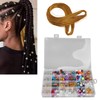 278Pcs Braid Accessories Dirty Braid Hair Ring Wig Beaded Resin