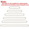Beaded Pull Chain Extension with Connector, 10 Feet Beaded Roller