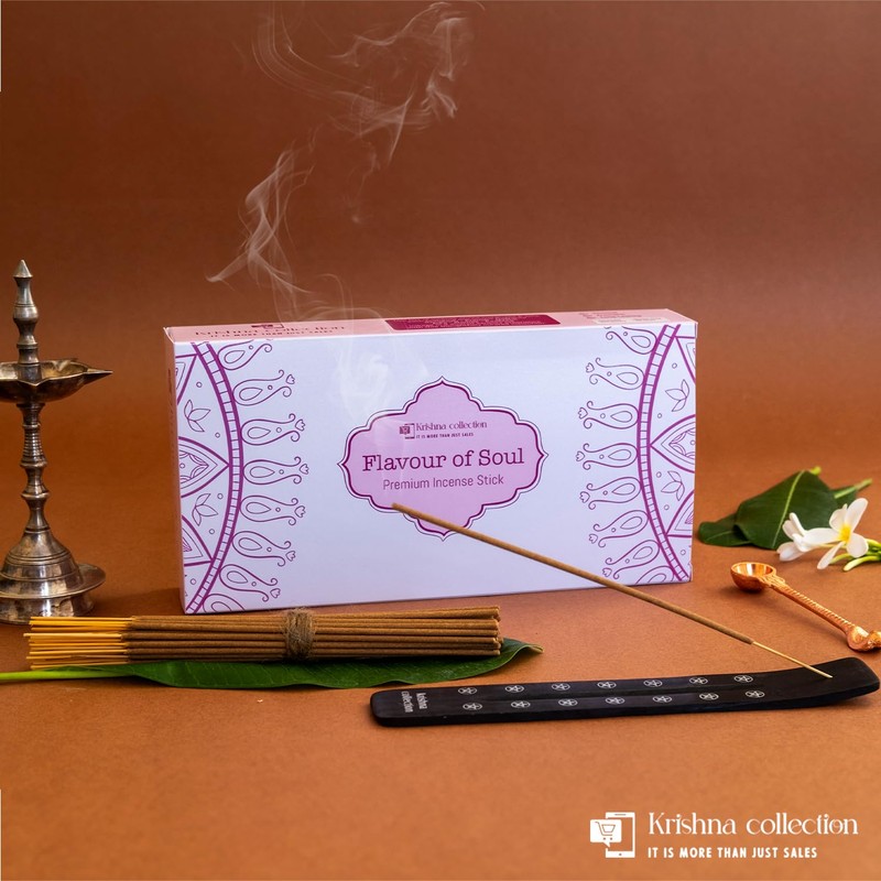 Krishna Collection Incense Sticks – Odor Elimination, Long-Lasting Aroma for