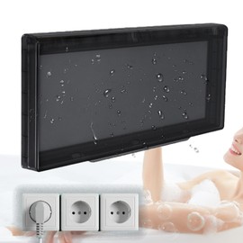 Switch Cover Socket Cover, Type 86 Flip Socket Cover for 3 Ways, No Drilling, Ultra Thin Waterproof Socket Protector Covers for Bathroom, Home, Outdoor