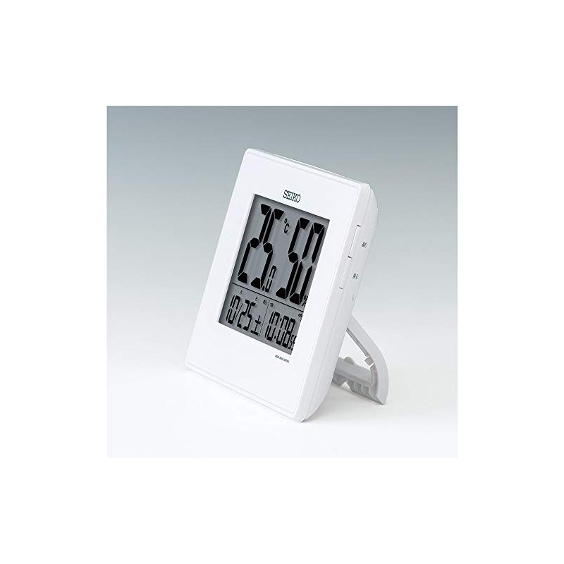 Seiko SQ798W Desk Clock, Alarm Clock, Wall Clock, Radio Control,