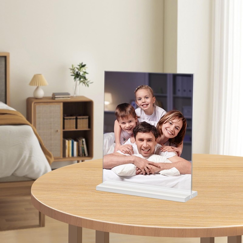 Douildhaiy Acrylic Picture Frame 4x6 inches, 4 Pack Clear Plastic