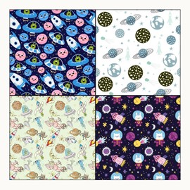 ASENME Limited Edition Scrapbook Paper Sheets 10 Designs Paper (Space, 10 Units)