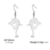 TEAMER Ice Skate Earrings Stainless Steel Figure Skating Earrings Skater