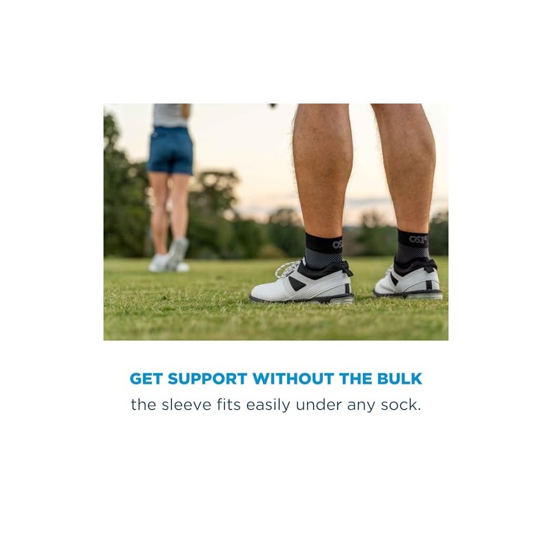 OrthoSleeve FS6 Compression Ankle Brace for Plantar Fasciitis, Heel Pain,