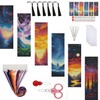 14CT Sun and Moon Cross Stitch Bookmark Stamped Embroidery Kit