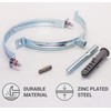 SKIR'CO Pipe Clamp for 150 mm Pipes, Pipe Carrier for