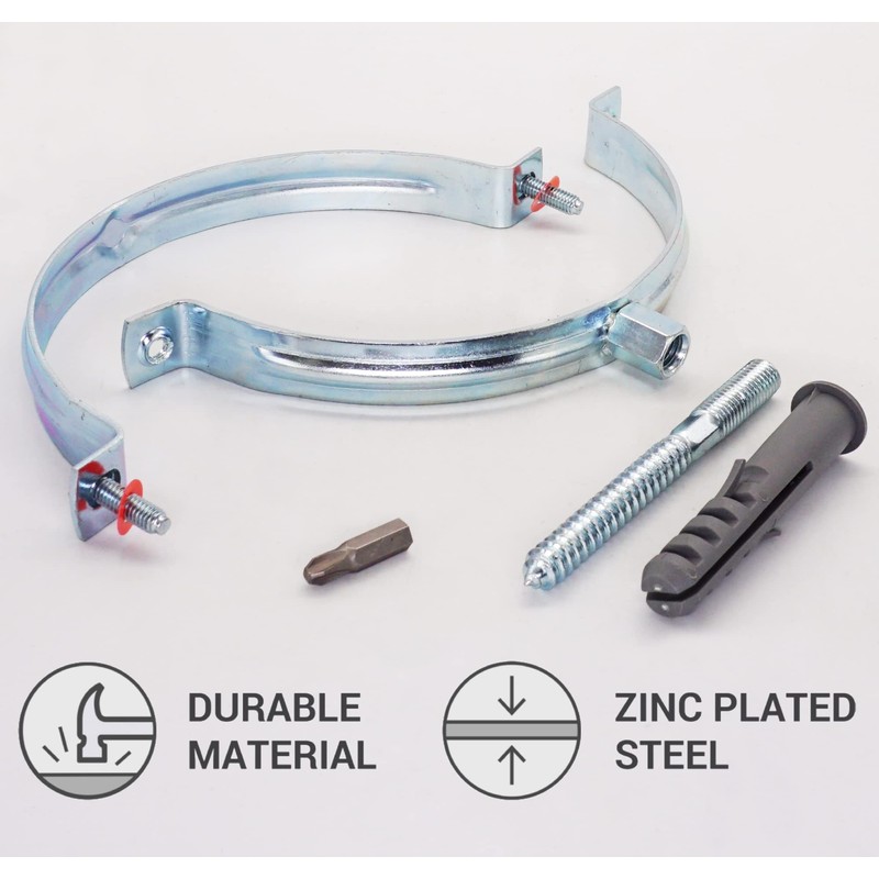 SKIR'CO Pipe Clamp for 150 mm Pipes, Pipe Carrier for