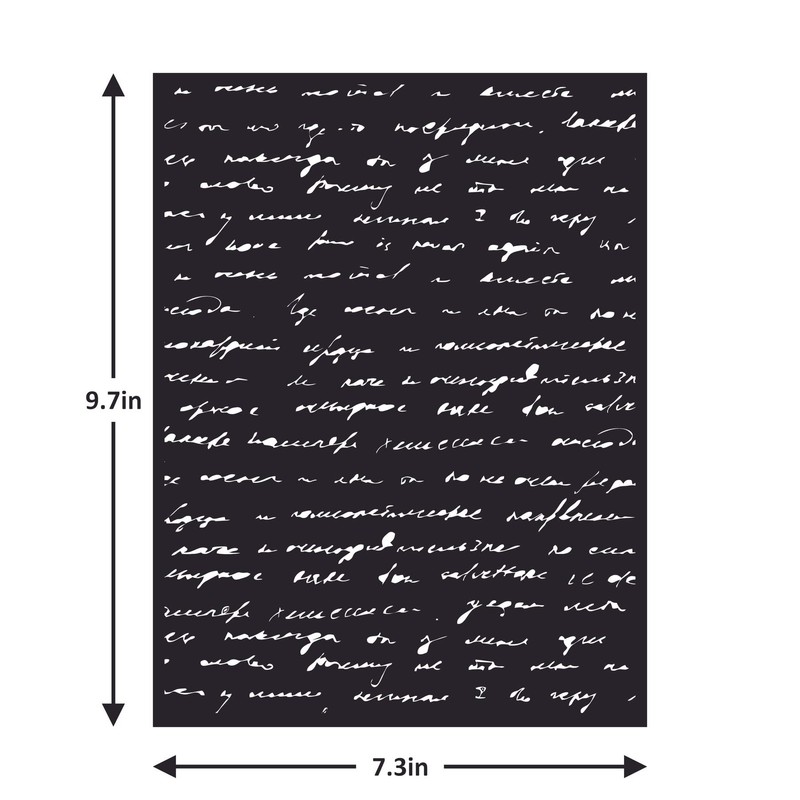 Itsy Bitsy- Stencil Script | 7.3 X 9.7 Inch