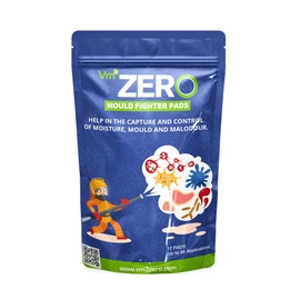 VM3ZERO Mould Fighter Pads – Aussie Made Natural Moisture Absorber & Mould Prevention Pads for Bathrooms, Wardrobes, Cars & More, Stops Mould & Mildew, Eliminates Odours, Safe & Eco-Friendly