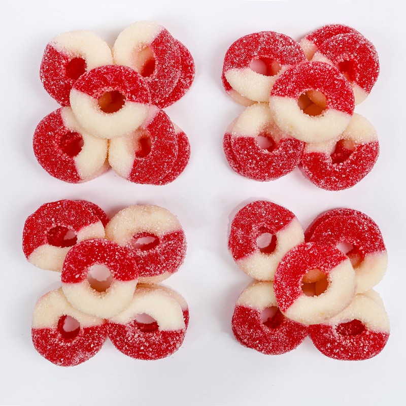 Gummy Ring Candies, Cherry Flavors (2 LB)