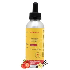 Vegan Liposomal Liquid Collagen Booster Drops | Supports Healthy Hair, Skin and Nails | Vegan | Non-GMO | Sugar Free | Gluten Free | Easy to Use