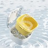 Denture Cleaning Case,Retainer Cleaning Box Double-Layer Denture Cleaning Cup -