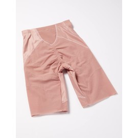 Bias Lift: Pelvic Support Beautiful Posture, Beautiful Legs Mesh Long Girdle with the Power of Naname, multicolor (pink / beige)