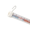 Taylor Kitchen Refrigerator/Freezer Kitchen Thermometer with Magnified Lens, Stainless Steel
