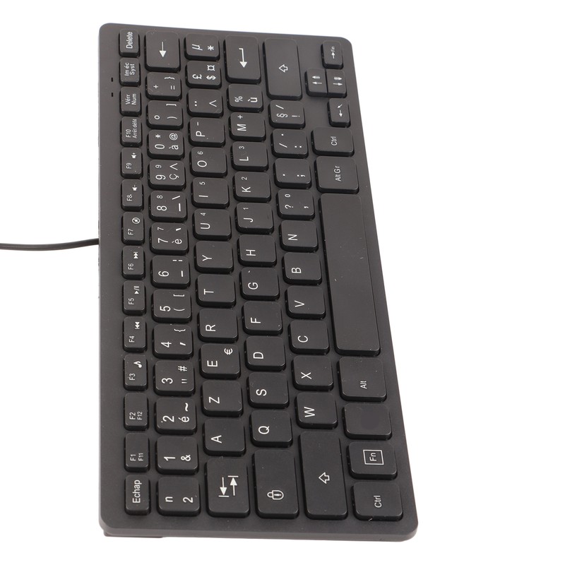 Computer Keyboards Ergonomic Design UltraThin Mini Durable Wired 78 Keys