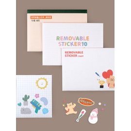 Lee Hoon (self-produced product) Removable sticker set collection illustration hologram study R’s Suth diary decoration Polkku 1. 14 types of illustrations / 리무버블 스티커 세트 모음전 일러스트 홀로그램 공부 알스 숫스 다이어리 꾸미기 폴꾸 1.일러스트 14종