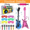 22Pcs Inflatable Instruments Party Props, Inflatable Rock Star Toy with