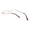 Calabria R754 Rectangle Metal Reading Glasses +2.00 Gold Men Designer